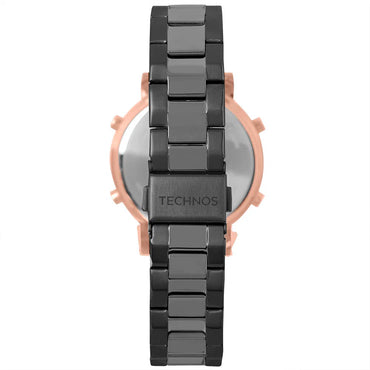 Relógio de Pulso Digital Technos Trend Bicolor em Aço Preto - BJ3059AA/5P