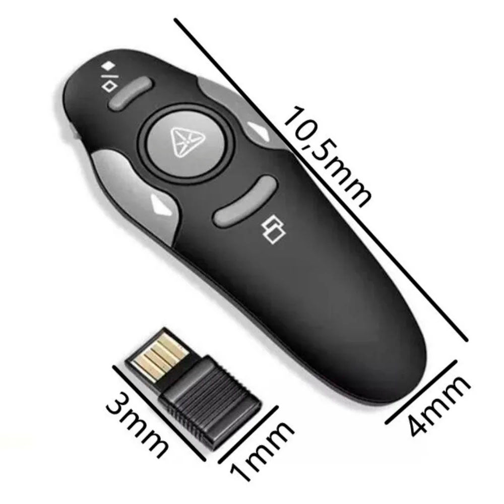 Apresentador Sem Fio Wireless Laser Pointer aGold 2.4GHz - TCL-02