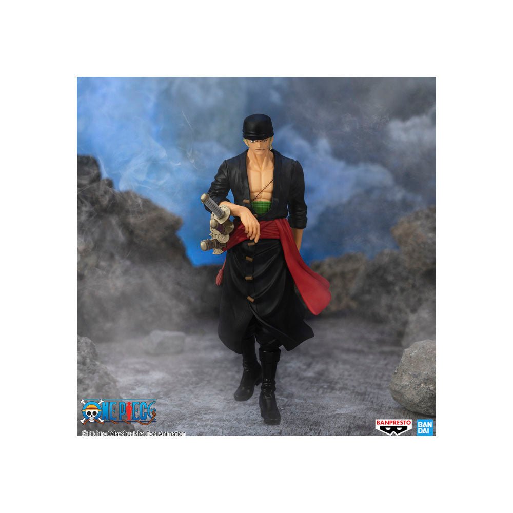 Action Figure One Piece - Roronoa Zoro - The Shukko - 88082 - Truedata
