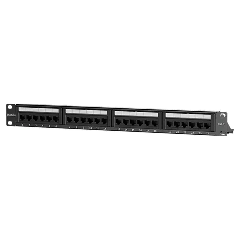 Patch Panel Intelbras Impact Giga Cat.6 24 Portas PP624 - 4770036