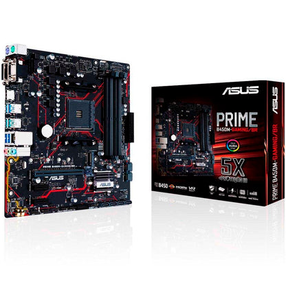 Placa Mae AMD Asus Prime B450M Gaming/BR DDR4 mATX Socket AM4 Hdmi Vga DVI-D