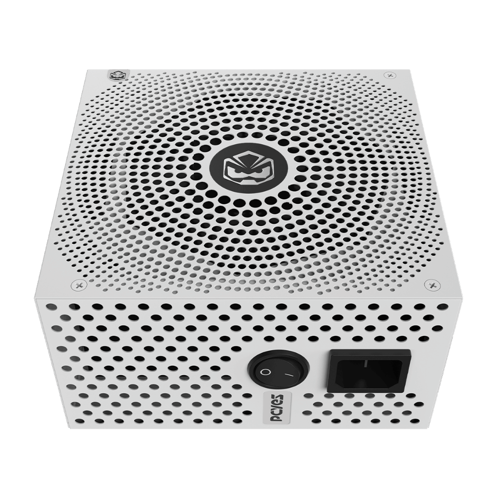 Fonte Real Gamer Atx 750w Electro V2 80 Plus Bronze PCYes Pfc Ativo White Ghost - ELECV2WG750W