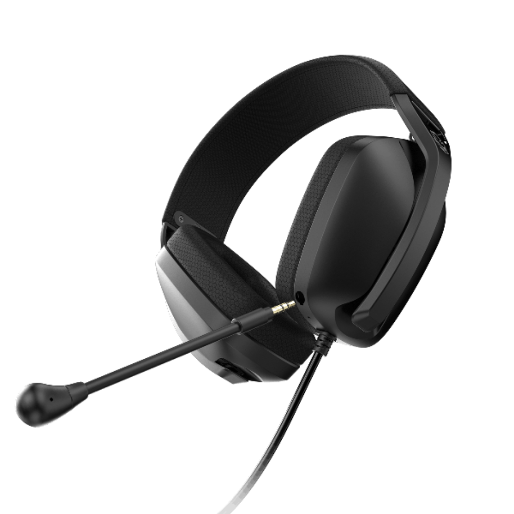 Headset Gamer PCYes Nyra Black Mic Destacável C/ Cabo P2 3,5mm - HGNYBV
