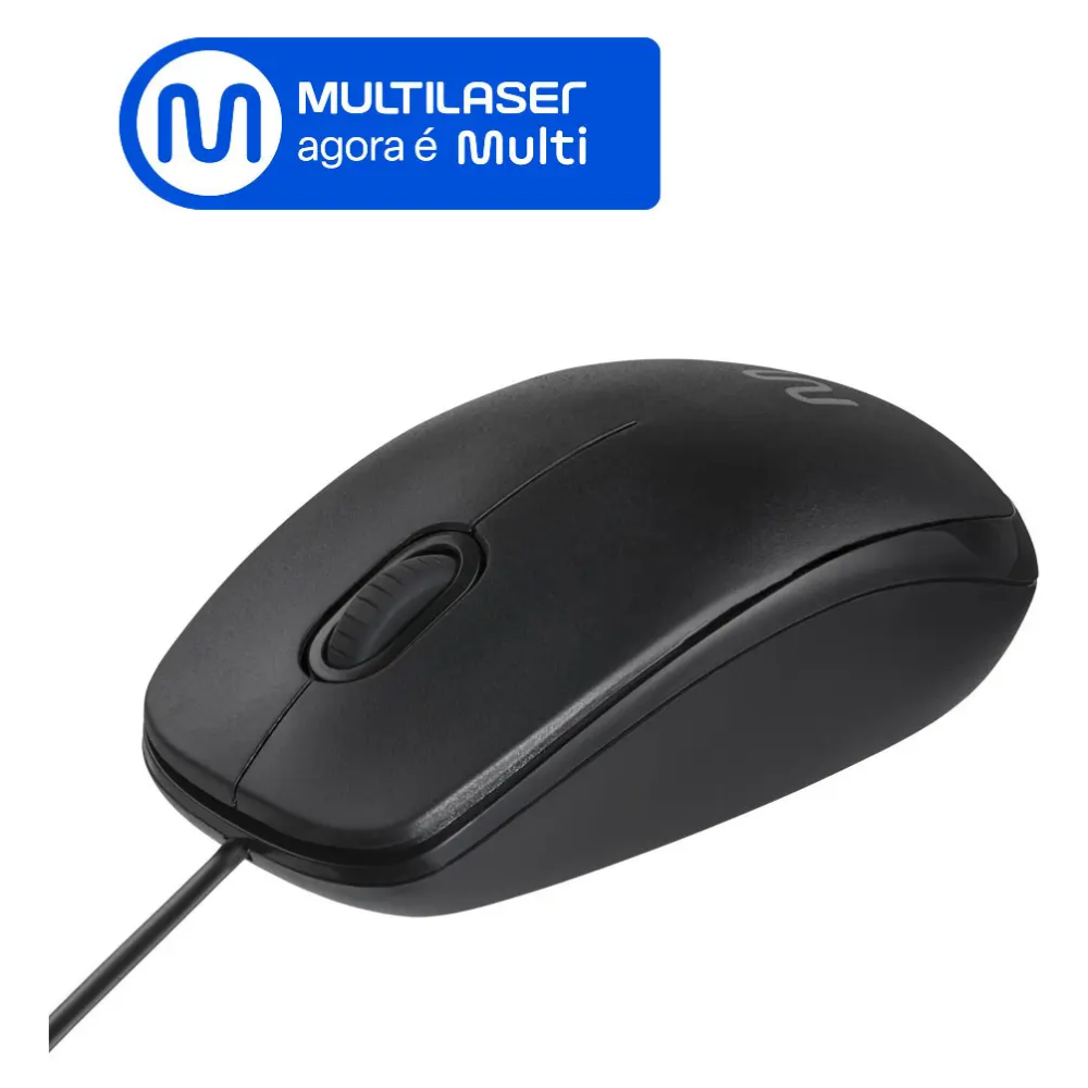 Mouse Usb Multilaser Preto - MO386
