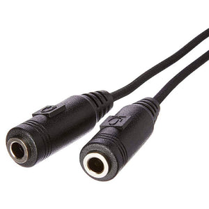 Adaptador 2 P2 Fêmea para 1 P3 Macho Multilaser Preto - WI409 - Truedata