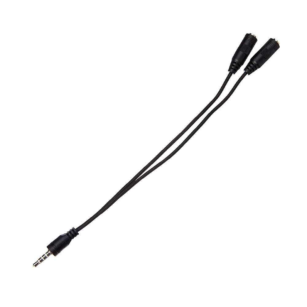 Adaptador 2 P2 Fêmea para 1 P3 Macho Multilaser Preto - WI409 - Truedata