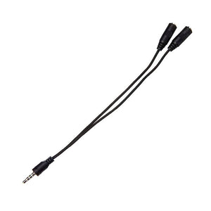 Adaptador 2 P2 Fêmea para 1 P3 Macho Multilaser Preto - WI409 - Truedata