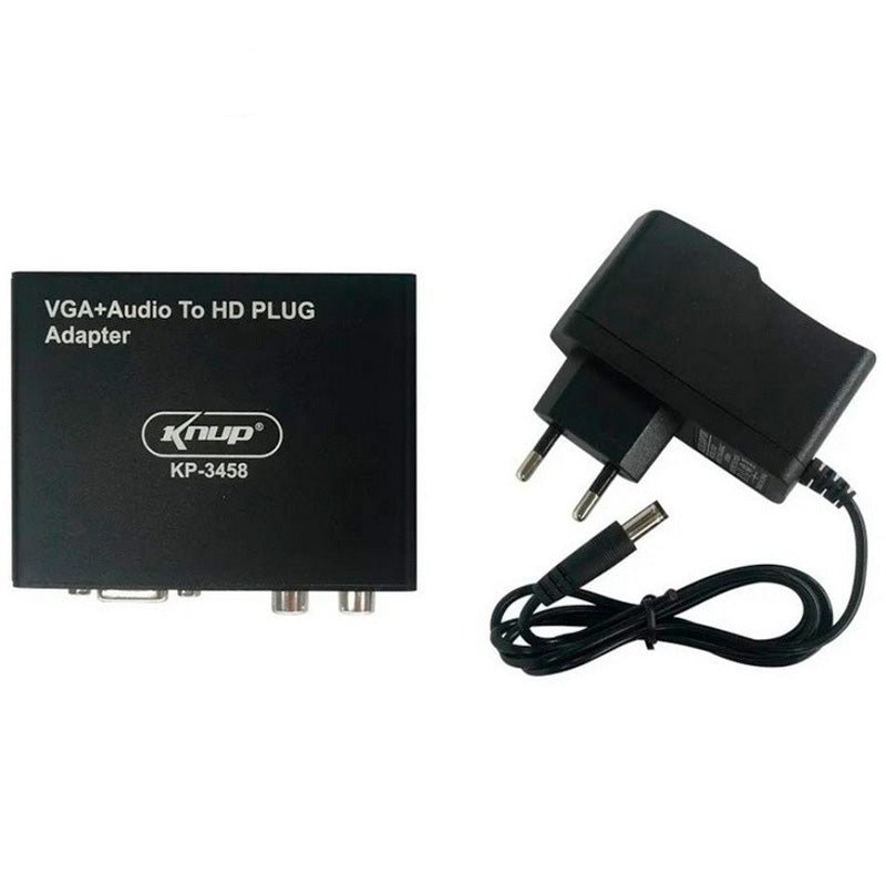 Adaptador Conversor Vga Fêmea Para Hdmi C/ Audio Knup Kp - 3458 tv Vga2Hdmi - Truedata