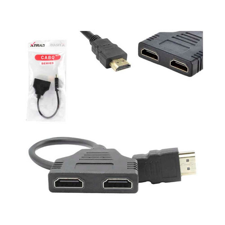 Adaptador Duplicador 1 Hdmi Macho Para 2 Hdmi Femea Xtrap - XT - 2010 - Truedata