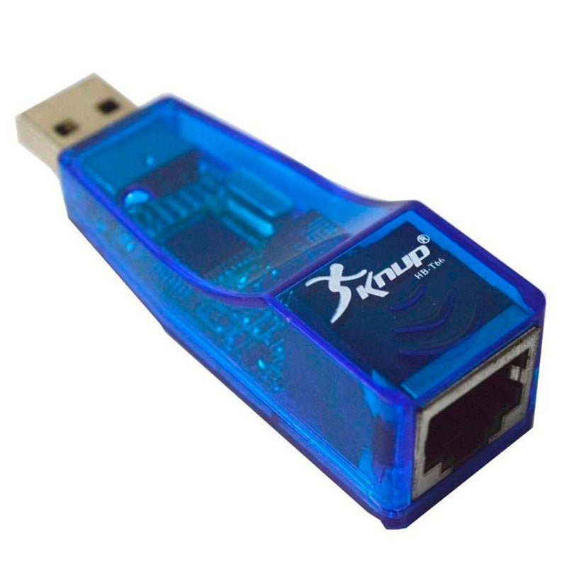 Adaptador Usb Para Rede Rj45 10/100 (Placa De Rede Usb) Knup Hb - T66 Usb 2.0 - Truedata