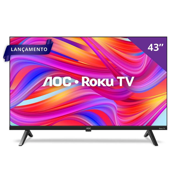 Smart TV Led AOC Roku TV 43" Full HD Wi-fi USB HDMI - 43S5155/78G