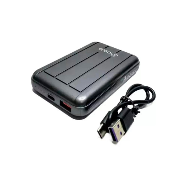 Carregador Portátil Power Bank USB / Tipo C / Sem Fio AGold 20W Alta Velocidade 10000Mah - BTE-20