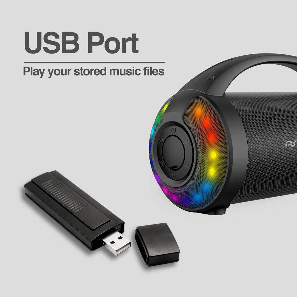 Caixa De Som Bluetooth Argom 9W Premium Radyon RGB - ARG-SP-3116
