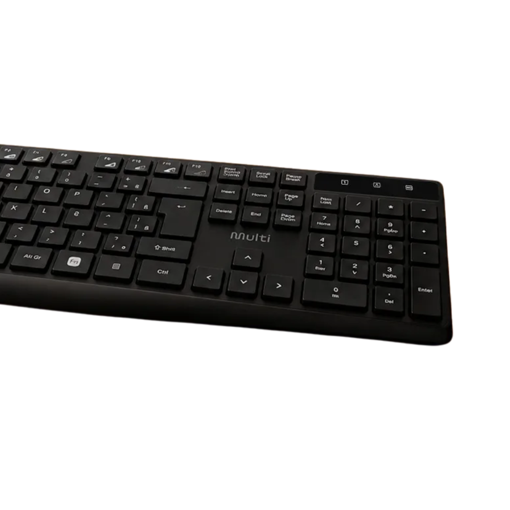 Kit Teclado E Mouse Sem Fio Multi  Preto - TC612