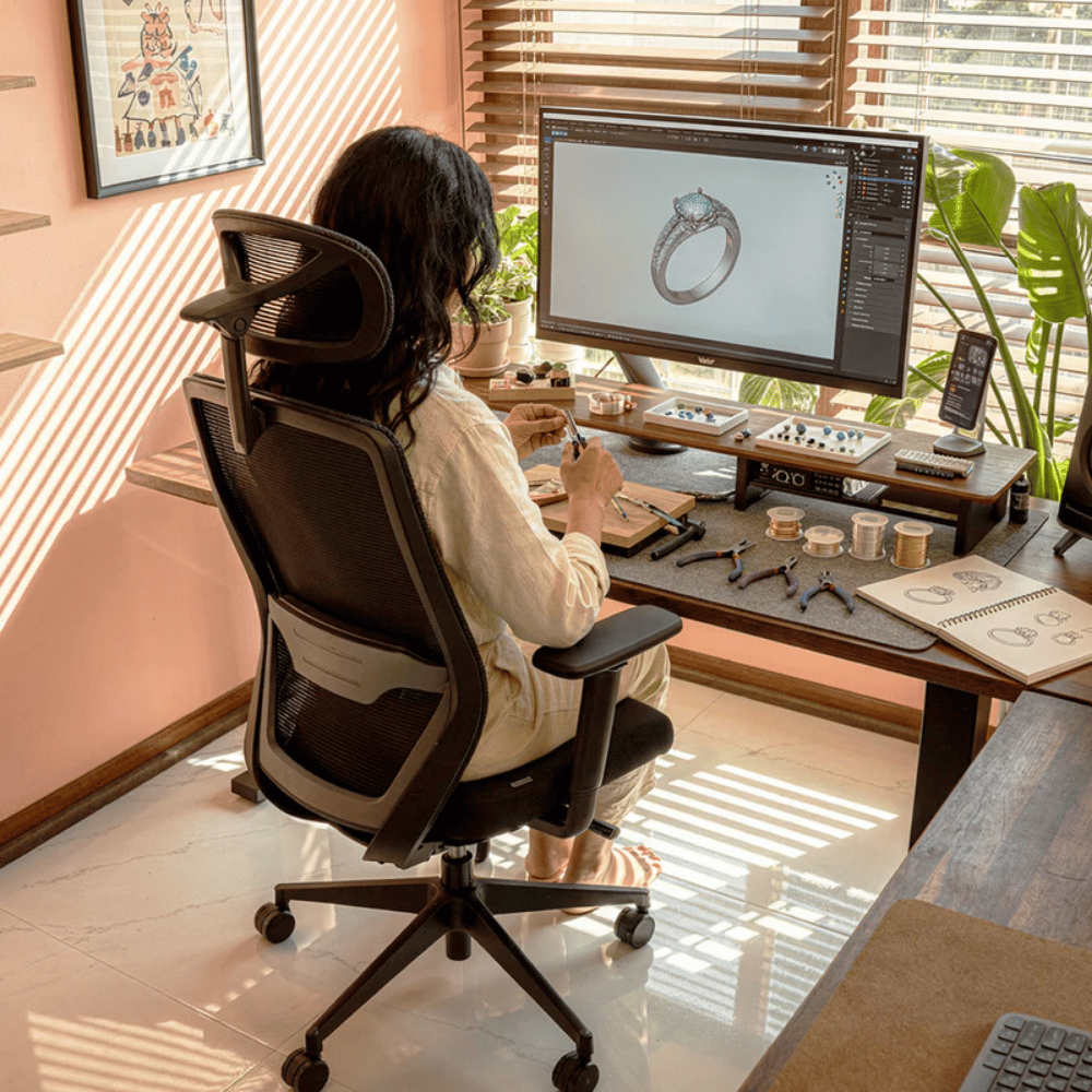 Cadeira Ergonômica Elements Serena – Preta