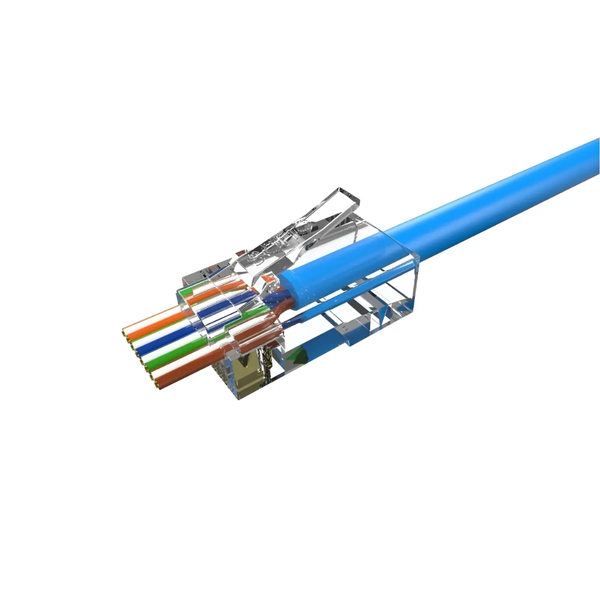 Conector Macho RJ45 De Passagem Cat 6 Sohoplus - Kit C/ 500 - 35050297