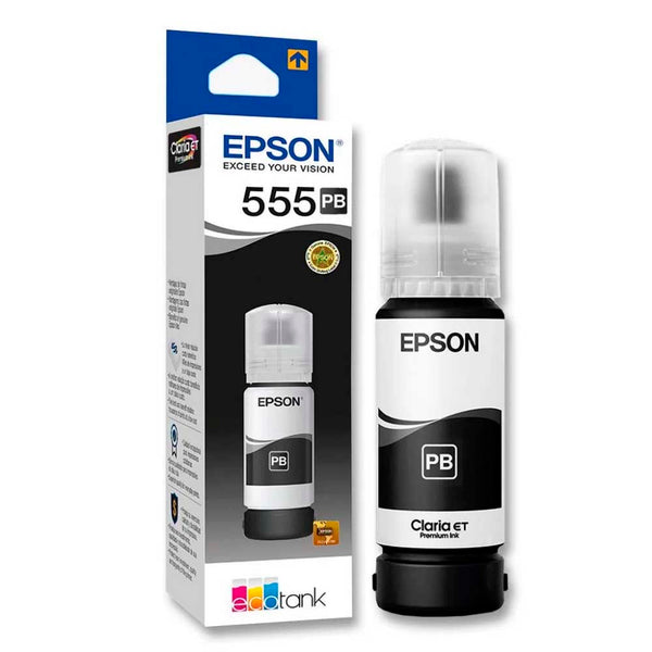 Refil De Tinta Epson T555120-AL 70ml - Preto - P/ L8180