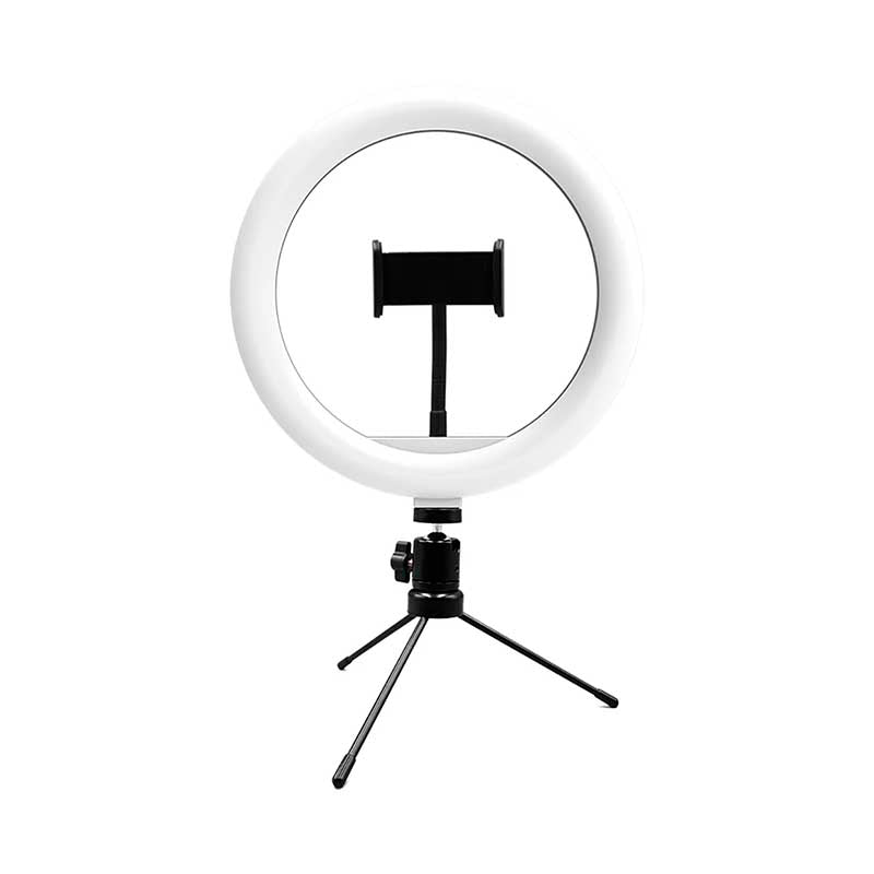 Anel De Luz Ring Light Led Usb Livestream 10 Pols 11W Com Tripe de Mesa Multilaser - AC370 - Truedata