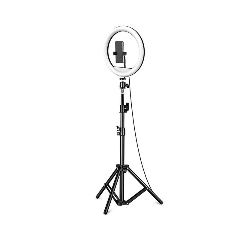 Anel De Luz Ring Light Premium Led Usb Premium 10 Pols 11W 110cm Altura C/ Tripé Multilaser - AC379 - Truedata