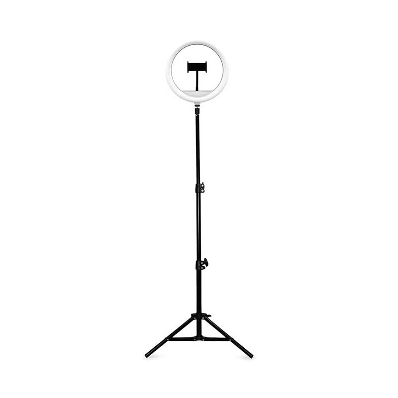 Anel De Luz Ring Light Premium Led Usb Premium 10 Pols 11W 110cm Altura C/ Tripé Multilaser - AC379 - Truedata