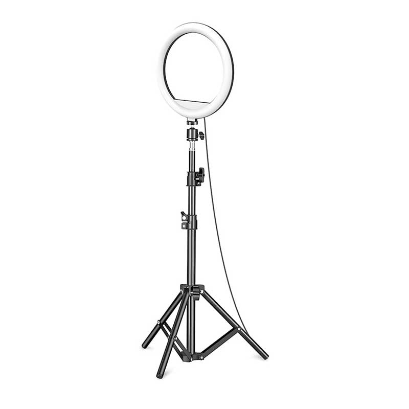 Anel De Luz Ring Light Premium Led Usb Premium 10 Pols 11W 110cm Altura C/ Tripé Multilaser - AC379 - Truedata