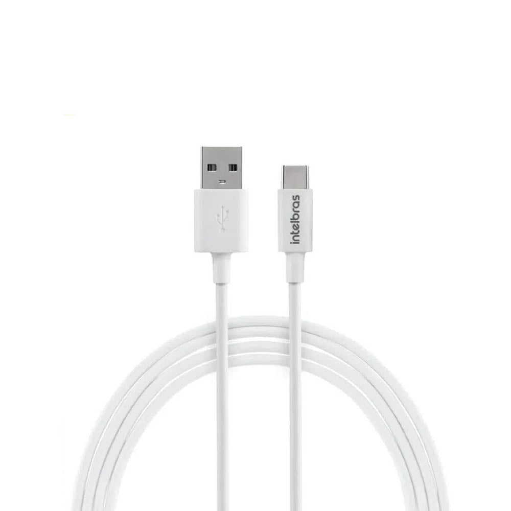 Cabo Usb-A Macho P/ Usb-C Macho 1,2mt Intelbras em Pvc Branco 12PB - 4830064