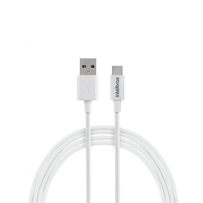 Cabo Usb-A Macho P/ Usb-C Macho 1,2mt Intelbras em Pvc Branco 12PB - 4830064