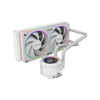 Water Cooler Dual Fan PCYes Vision White Ghost ARGB C/ Visor Lcd 2,1" (Intel/AMD) Branco - VS240WG