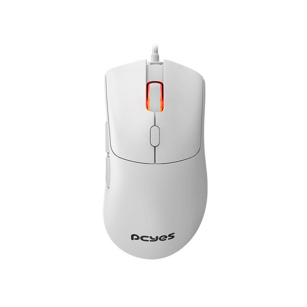 Mouse Gamer PCYes Hydrus White Ghost 6 Botões 12400dpi RGB Branco - PMGHWG
