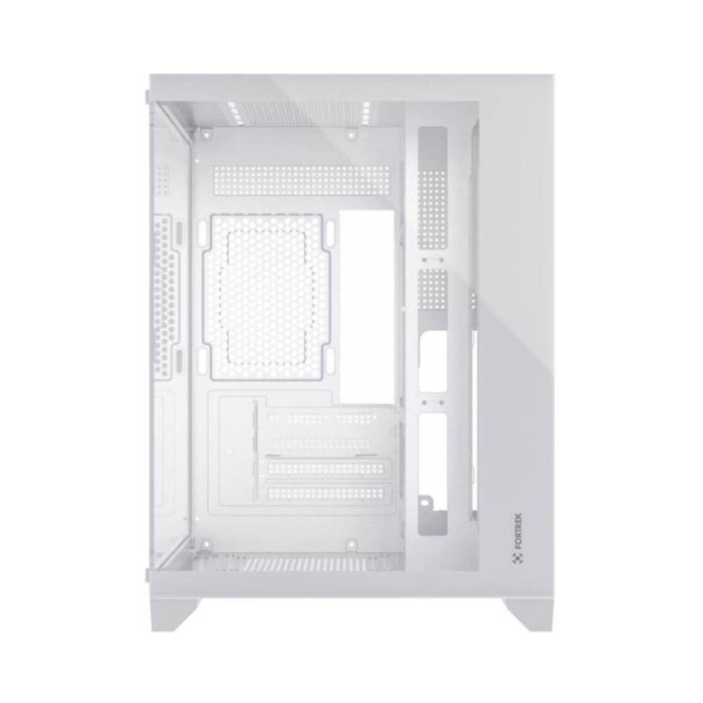 Gabinete Gamer Fortrek Clarity C/ Lateral em Vidro Temperado Branco - 83457