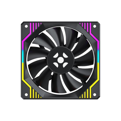 Kit C/ 3 Cooler Fan para Gabinete Fortrek Frosty C/ Controladora 120mm ARGB Sync Preto - 84966