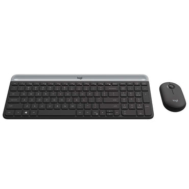 Kit Teclado E Mouse Sem Fio Logitech Mk470 Slim (Teclas Padrão US)- 920-009268