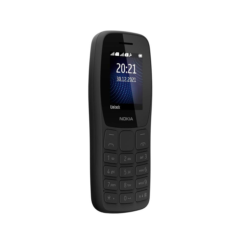 Telefone Celular Nokia 105 Dual Chip + Radio FM + Lanterna Preto - NK093