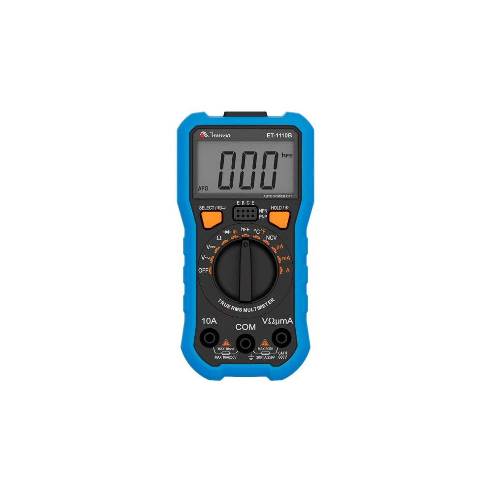 Multimetro Digital Minipa True RMS - ET-1110B Truedata