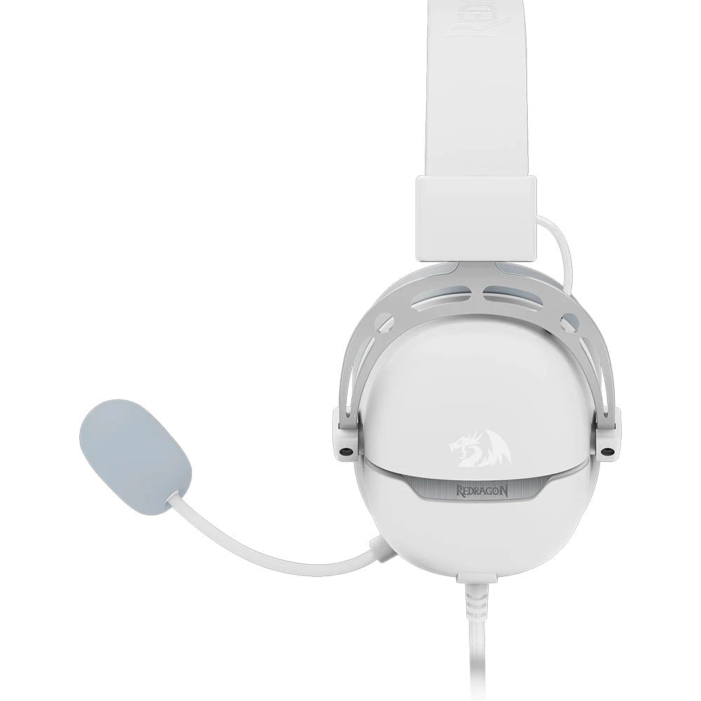 Headset Gamer Redragon Aurora USB 7.1 40mm Branco - H376WG