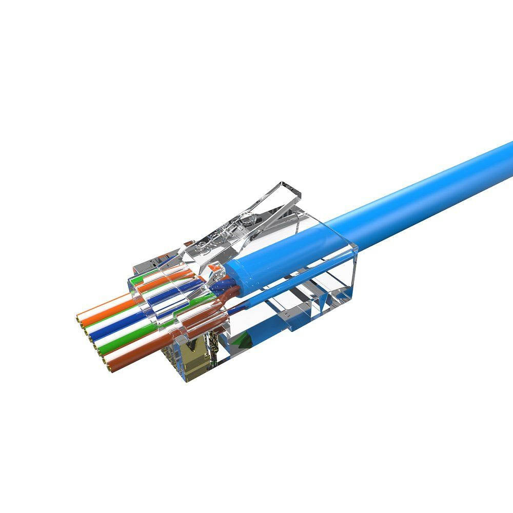 Conector Macho RJ45 De Passagem Cat 6 Sohoplus - 35050297