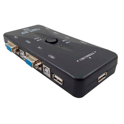Switch Kvm Vga 4 Portas Lelong - 2.0 Kvm Switch - LE-5553