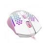Mouse Gamer Redragon Reaping Elite 32000dpi 6 Botões RGB Branco e Rosa - M987WP-P