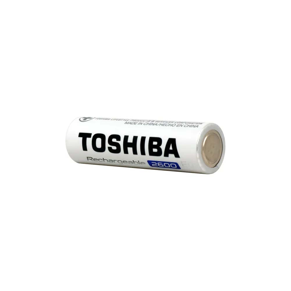Pilha Recarregável AA 2600mah Toshiba (Blister C/ 2 Pilhas) - TNH6GAE