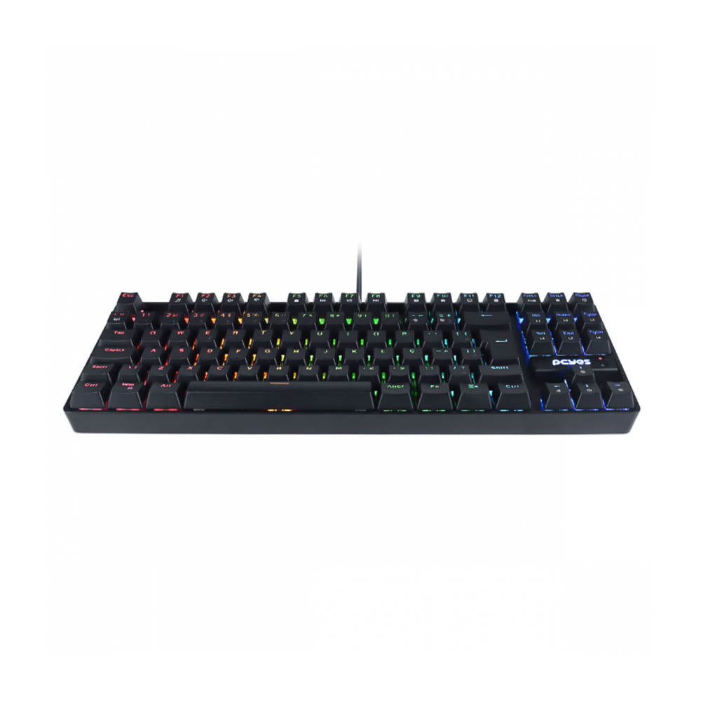 Teclado Gamer Mecanico PCYes TKL Neron Outemu Brown Hotswap RGB Preto - PNOHBWRGB