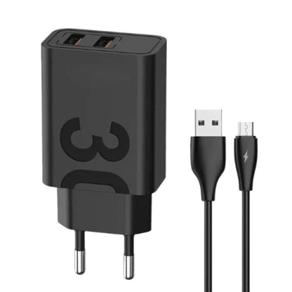 Carregador De Parede aGold Usb Tipo C Turbo C/ 2 Usb 5.1A Branco - CA32-3 /Tipo-C