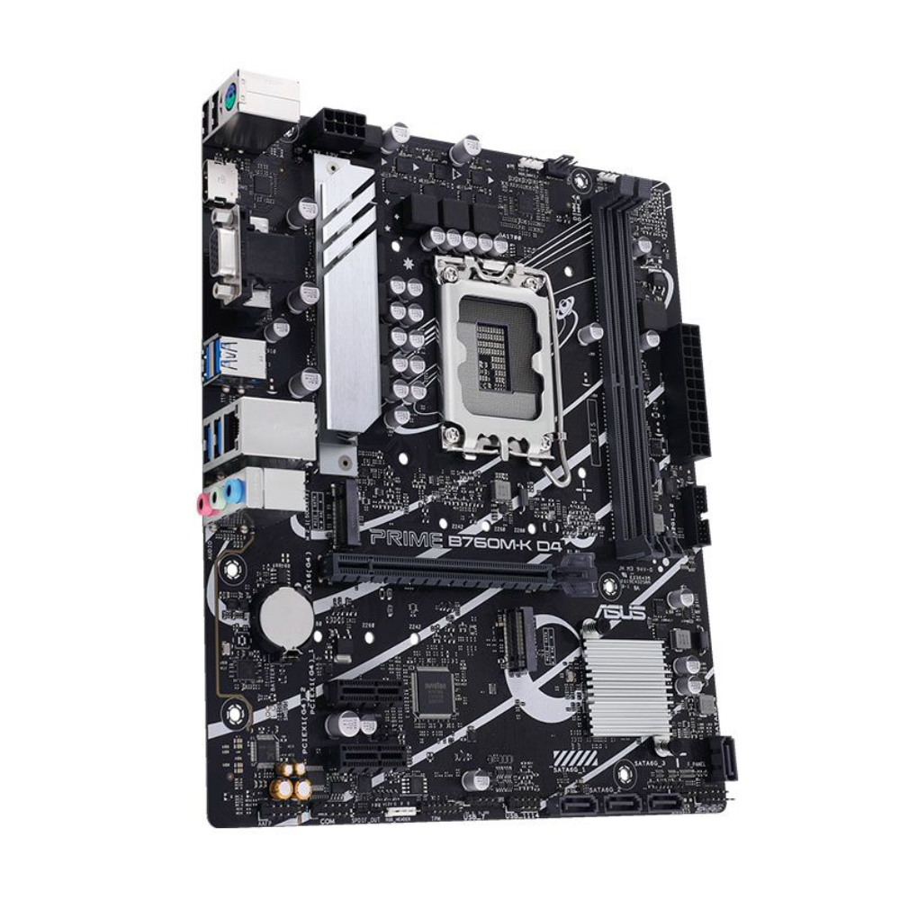 Placa Mae Asus B760M-K D4 Lga 1700 (13 e 12 geração) Ddr4 Realtek 2.5Gb Ethernet Hdmi Sata 6 Usb 3.2 Gen 1