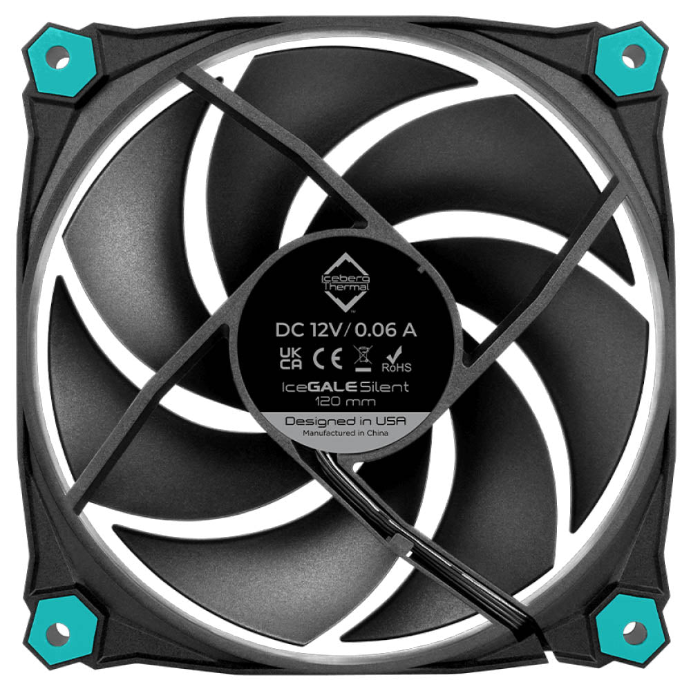 Kit c/ 3 Cooler Fan para Gabinete Iceberg Thermal IceGale Silent 120mm - ICEGALE12S-BBT-3A