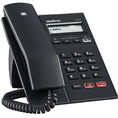 Telefone Voip Ip Intelbras Tip 125i Preto Display Viva Voz Hd - 4201251