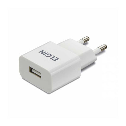 Carregador De Tomada com 1 Saída Usb Elgin 5V 1A Bivolt - 27596