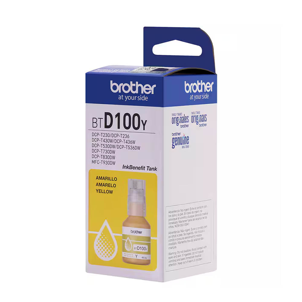 Refil De Tinta Brother 5K Amarelo - BTD100Y