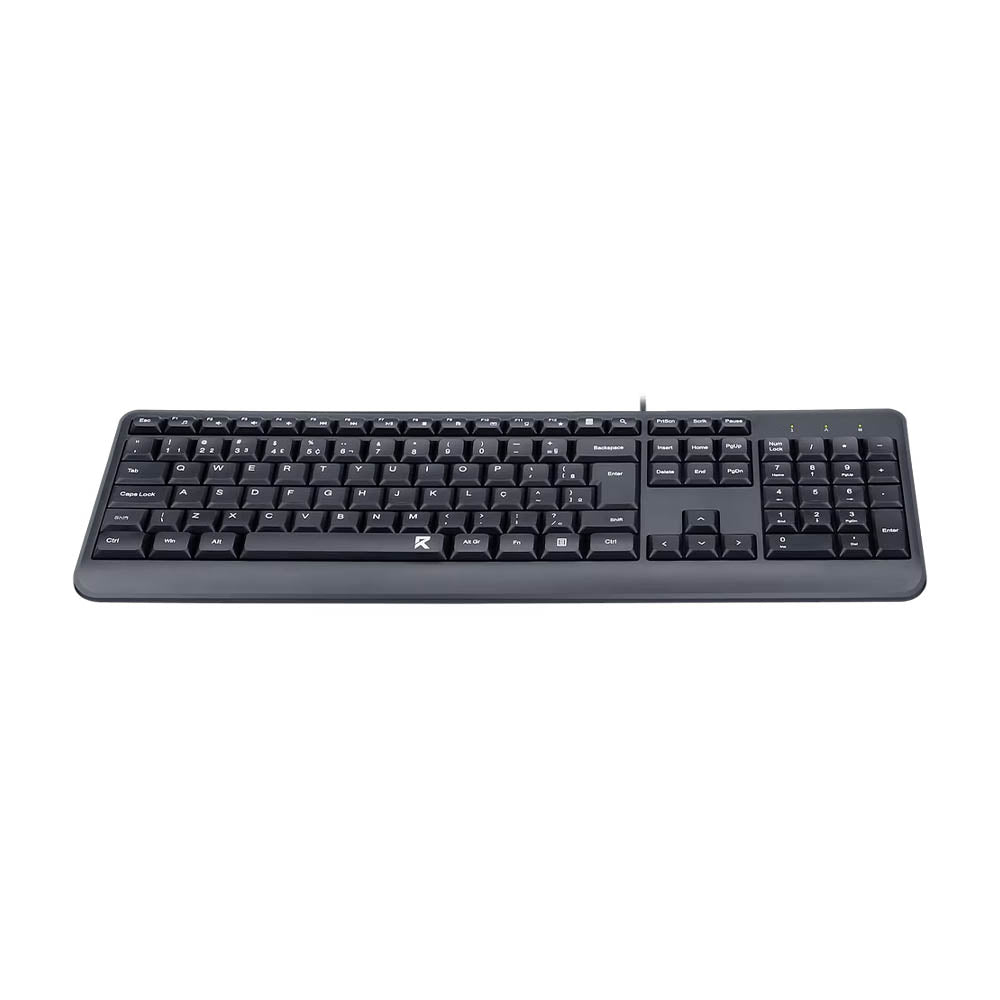 Teclado Usb Abnt2 Redragon R Office BK-7092 Preto