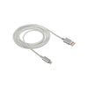 Cabo Usb-A Macho P/ Micro Usb Macho 1,5mt Intelbras em Nylon Branco 15NB - 4830066