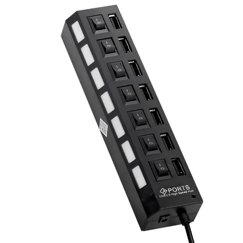 Hub Usb 7 Portas 2.0 High Speed - HUB-7