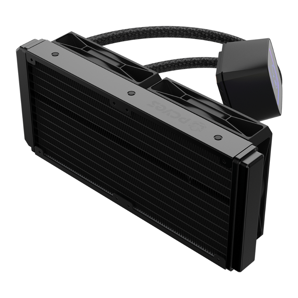 Water Cooler Dual Fan PCYes Tundra 240mm ARGB (Intel/AMD) Black Vulcan - WCTBV240